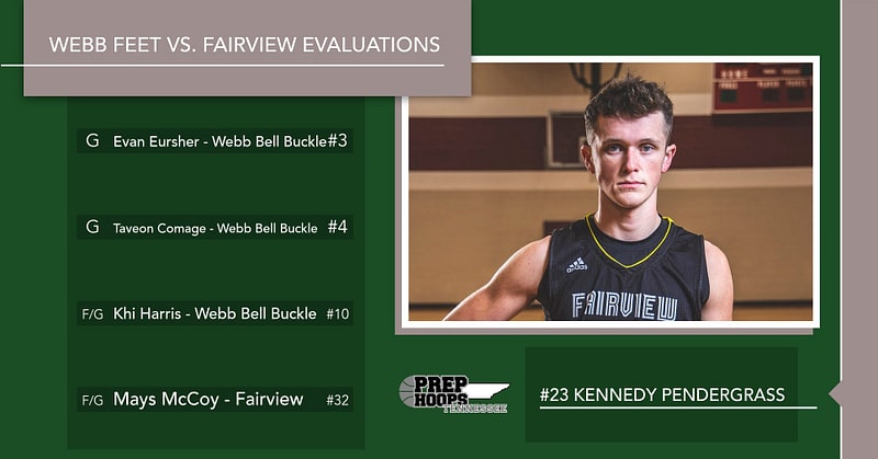 Webb Feet Whack Fairview, Player Evaluations Aplenty