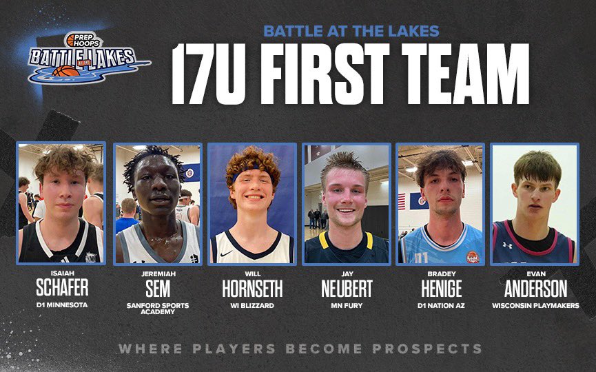 Battle at the Lakes 17U First Team All Tournament Prep Hoops