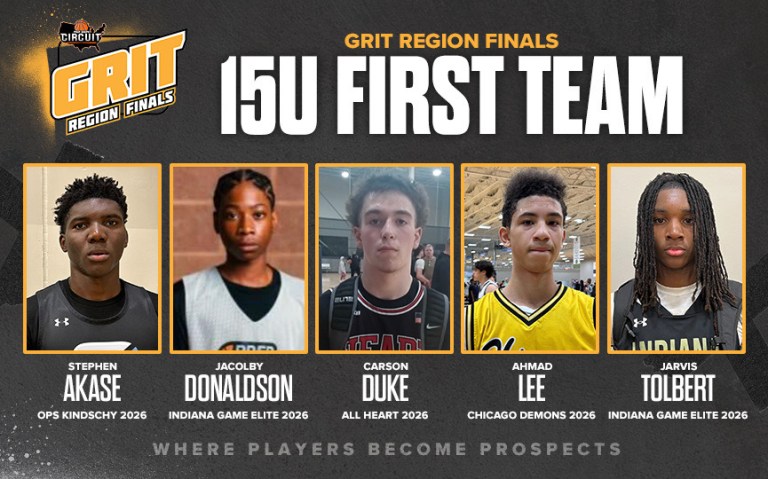 Prep Hoops Circuit Grit Region Finals - 15u All-Tournament Teams