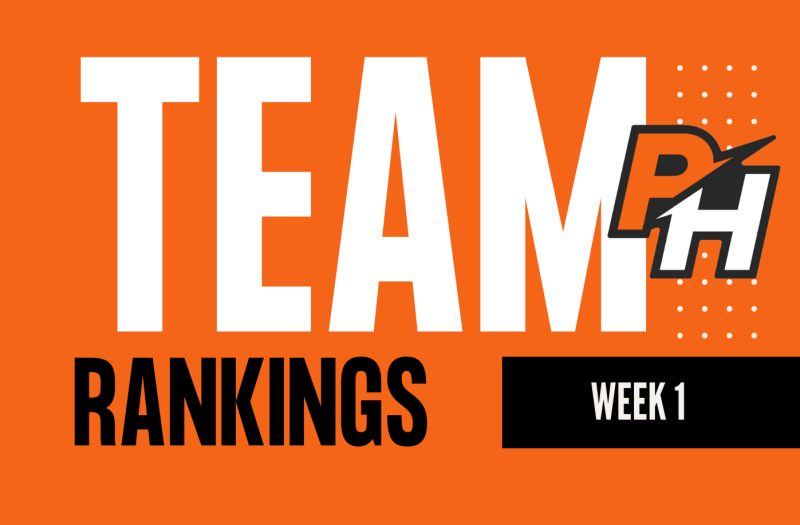 Week 1 Updated Team Rankings