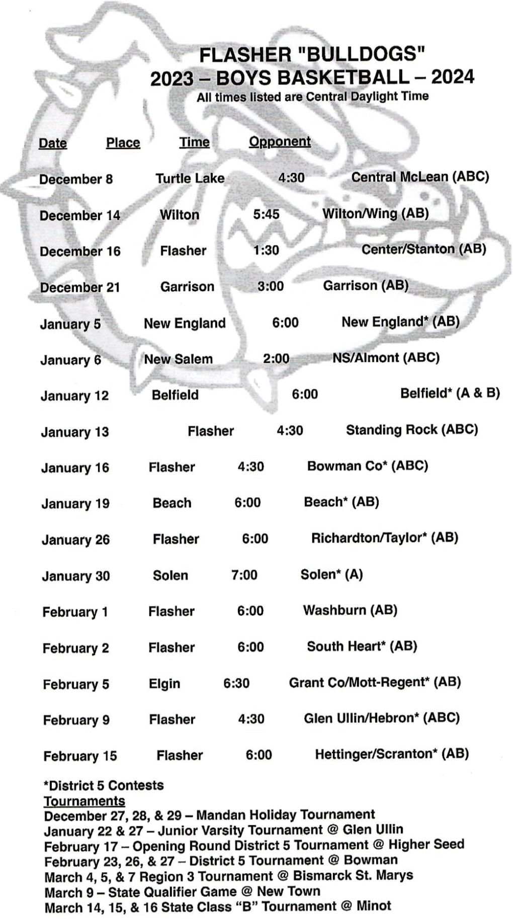Flasher Bulldogs Season Intro Prep Hoops