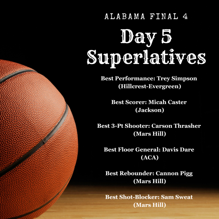 Alabama Final 4: Day 5 Superlatives
