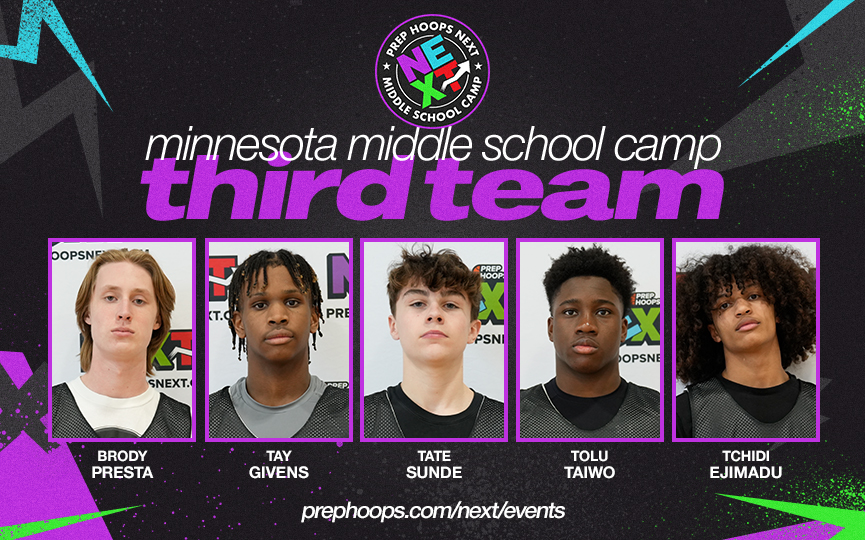 Minnesota Middle School Camp All 3rd Team and Honorable Mentions