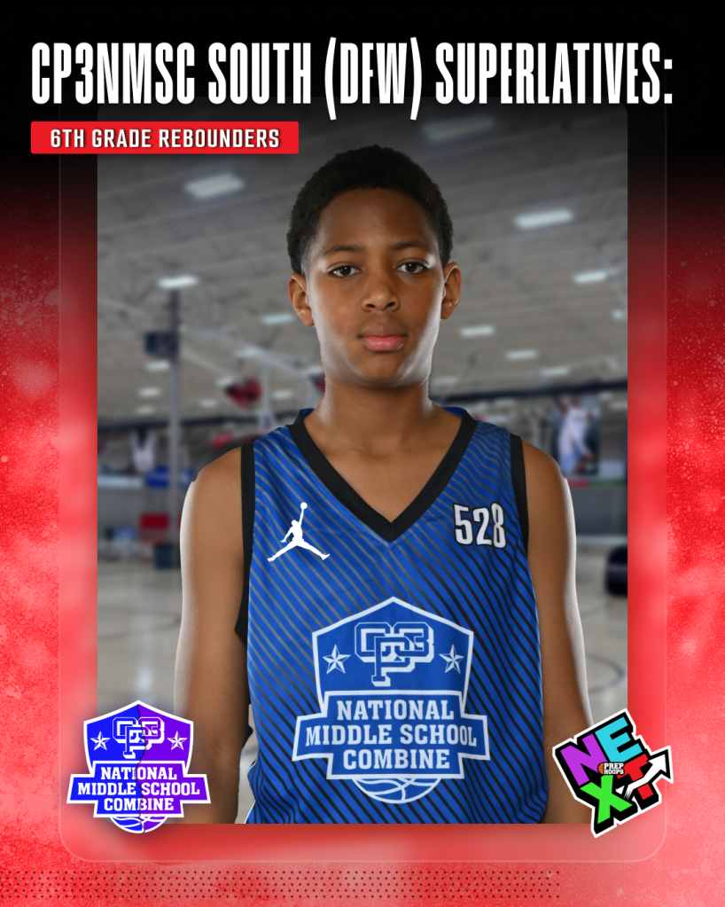 CP3NMSC South (DFW) Superlatives: 6th Grade Rebounders