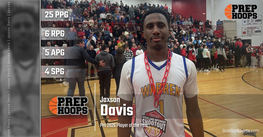 Jaxson Davis Wins Prep Hoops Illinois Player of the Year